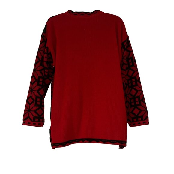 Vtg JJ Browne Christmas Sweater Womens L PulloverTeddy Bears Ugly Cute Holiday - Picture 6 of 10